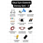 Scordion Okul İçin Elektrik Deney Seti 2 – 12 Parça Kiti, Dayanıklı, Sürdürülebilir, Güneş Paneli