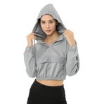 Scorp Alice Crop Kapüşonlu Kadın Sweatshirt Gri S