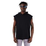 Scorp Bounce Erkek Kapüşonlu Kolsuz Sweatshirt Siyah L