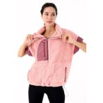 Scorp Flame Kadın Peluş Yelek Pembe