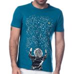 Scorp Graphics Milky Way Baskılı Erkek Tişört - XL - Standart