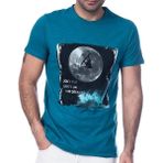 Scorp Graphics Surf In Space Baskılı Erkek Tişört - XL - Standart