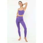 Scorp Hyperade Yüksek Bel Toparlayıcı Kadın Spor Tayt Mor