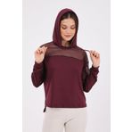Scorp Katie Kadın Kapüşonlu Spor Sweatshirt Mürdüm M