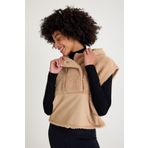 Scorp Melody Casual Kadın Peluş Yelek Camel M