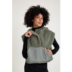 Scorp Melody Casual Kadın Peluş Yelek Haki XS