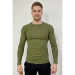 Scorp Thermo-Fit Erkek Termal İçlik Üst Kayak İçliği Bisiklet Yaka Askeri Haki Yeşil