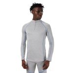 Scorp Thermo-Fit Extreme Gri Erkek Termal Fermuarlı Üst Kayak İçliği