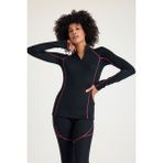 Scorp Thermo-Fit Extreme Kadın Termal Içlik Fermuarlı Üst Kayak Içliği Siyah