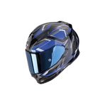 Scorpion EXO 491 Zumo Kapalı Motosiklet Kaskı Siyah Mavi