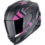 Scorpion Exo 520 Evo Air Sensus Kapalı Motosiklet Kaskı Mat Siyah Pembe - Mat Siyah - Pembe