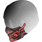 Scorpion EXO COMBAT Evo Samurai Maske Mat Siyah Kırmızı - Mat Siyah - Kırmızı