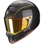 Scorpion EXO HX1 Carbon SE Retro Motosiklet Kaskı Siyah / Altın - XS