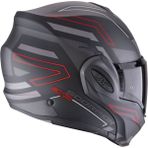Scorpion Exo-Tech Evo Conquer Çene Açılabilir Motosiklet Kaskı Mat Siyah Kırmızı - Siyah - Kırmızı