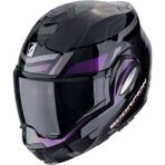 Scorpion Exo-Tech Evo Conquer Çene Açılabilir Motosiklet Kaskı Siyah Gümüş - Siyah - Gümüş