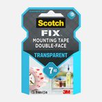 Scotch 5665027 3M Şeffaf Çift Taraflı 19 mm x1,5 m Montaj Bandı