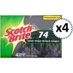 Scotch Brite 3m Scotch Brite Endüstriyel Bulaşık Süngeri 4'lü x 8 Paket - Siyah