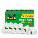 Scotch Sihirli Bant, 7,5 x 2,5 cm, 6'lı Paket (810K6)