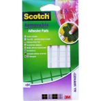 Scotch Tekrar Kullanılabilen Şeffaf Kare Yapıştırıcı 24MM x 24MM 18'li