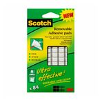 Scotch® Tekrar Kullanılabilen Şeffaf Kareler 18 adet / 24mm x 24mm