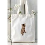 Scottish Straight Kedi Kişiye Özel Baskılı Bez Çanta Omuz Çantası Desen 6