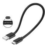 SCOVEE Kısa Mikro USB Kablosu, Fire Stick,Roku Stick,PS4,Xbox, Kindle Tabletle Uyumlu Hızlı Şarj Kablosu, Bose SoundLink Hoparlör,Chromecast,Bilgisayar Telefonu,Taşınabilir Banka, 8 inç