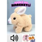 SCOWETTO Peluş Sesli Ve Hareketli Tavşan Çok Fonksiyonlu Kulakları Ve Hareketleri Oyuncak