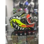 Scoyco 869 Shark Güneş Vizörlü Kapalı Kask - XL - Sarı