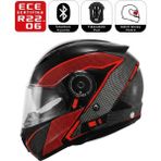 Scoyco FF868 Sky Breaker Motosiklet Kaskı Güneş Vizörlü Çene Açılır Motorcu Kask - XXL - Çok Renkli