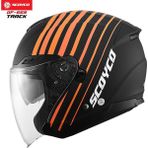 Scoyco OF-669 Yarım Camlı Kask Güneş Vizörlü Track (S) - Çok Renkli