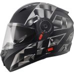 Scoyco Space Çene Açılır Kask - XL - Siyah