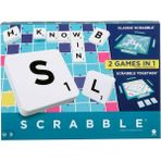 Scrabble HWD43 Classic 2'si 1 Arada İngilizce Oyun Seti