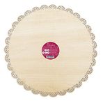 Scrapcooking 5157 tabak, yuvarlak, dantel, ahşap