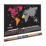 Scratch Map The World Deluxe Scratch Map Kazınabilir Dünya Haritası