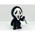 Scream Ghostface Figürü - 3D Yazıcı Tasarım Korku Filmi Biblosu - Bıçaklı Çığlık Maskesi Karakteri