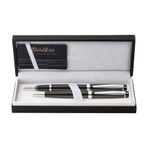 Scrikss 38 Siyah Krom Dolma Kalem ve Tükenmez Kalem Set