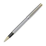 Scrikss 722W Balıksırtı Desenli Gold Krom Tükenmez Kalem