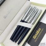 Scrikss 78 53C Lacivert Dolma Roller Tükenmez Versatil Kalem Seti