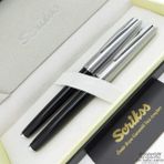 Scrikss 78 Metropolis Siyah Dolma Roller Tükenmez Kalem Seti