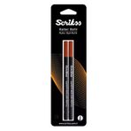 Scrikss Broadline Blister Refil Siyah 2'li 1.0 mm Jel Roller Kalem