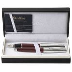 Scrikss Dolmakalem+ Tükenmez 78 Bordo Lüks Kutu