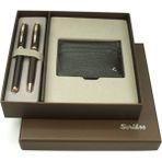 Scrikss DR245 39 Kalem Seti + Kredi Kartlık Kahverengi Rose Gold