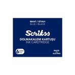 Scrikss Koyu Mavi 6'lı Paket Dolma Kalem Kartuşu