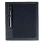 Scrikss Sd300 - 1 Chester Premium Defter A5 Siyah + 800m Krom Roller Kalem Seti
