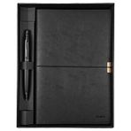 Scrikss Sd700-1-A Toledo Premium Defter A5 Siyah & Knight 88 Mat Siyah Tükenmez Kalem Seti