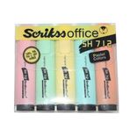 Scrikss SH-712 Pastel 5'li Fosforlu Kalem