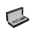 Scrikss WizDesign 35C DOLMA KALEM + TÜKENMEZKALEM SET SİYAH KROM (ÖMÜR BOYU GARANTİLİ-KUTULU-KİŞİYE ÖZEL)