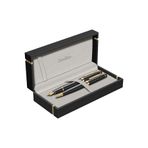 Scrikss WizDesign 38 DOLMA KALEM + TÜKENMEZKALEM SET SİYAH ALTIN (ÖMÜR BOYU GARANTİLİ-KUTULU-KİŞİYE ÖZEL)