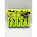 Scrikss - Wizdesign Blisterli 5'li Sarı Renk Fosforlu Kalem