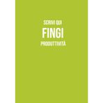 Scrivi qui, fingi produttività: Quaderno A5 a Righe – 130 Pagine | Perfetto per Scuola, Lavoro, Appunti Creativi e Regali Originali